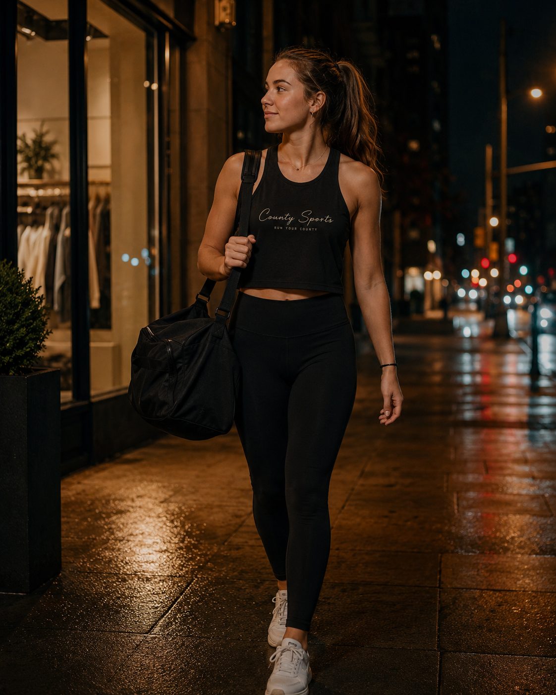 The Studio Tank — Women's Cropped Racerback