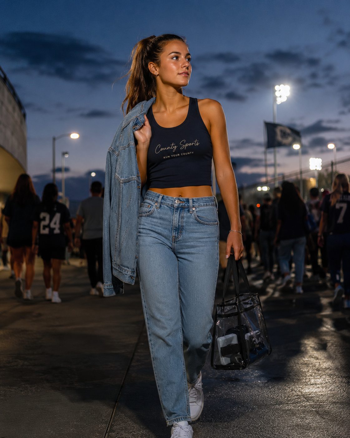 The Studio Tank — Women's Cropped Racerback