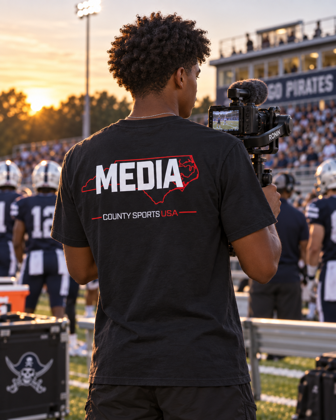 County Sports North Carolina Media Shirt - Dark
