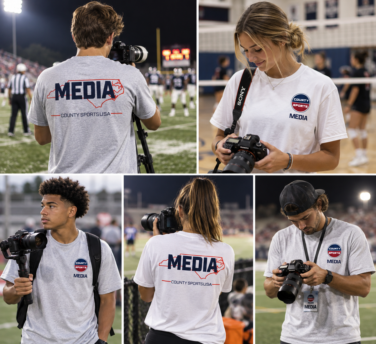 County Sports North Carolina Media Shirt - Light