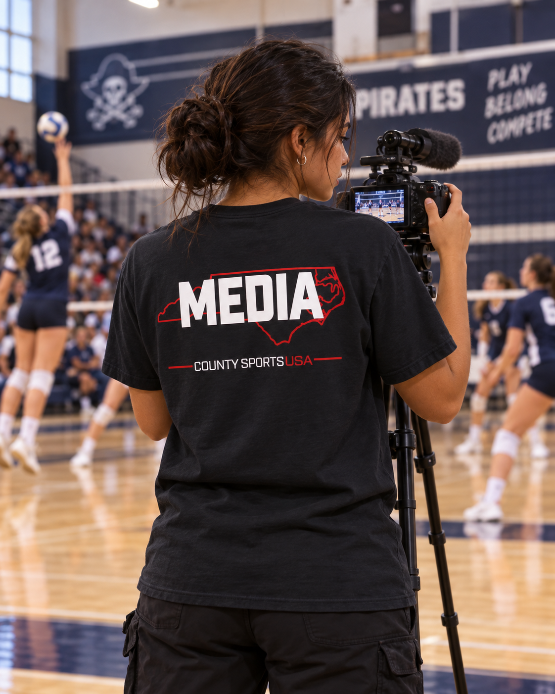 County Sports North Carolina Media Shirt - Dark