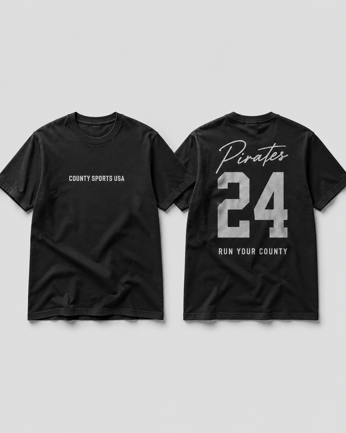 Signature Jersey Tee — Black, mascot style