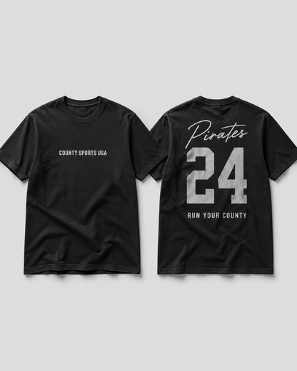 Signature Jersey Tee — Black, mascot style