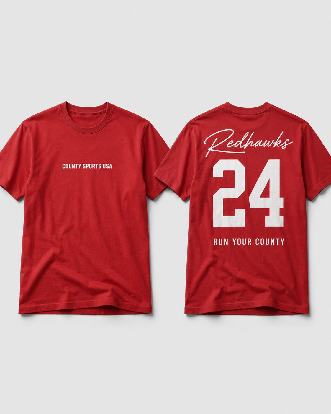 Signature Jersey Tee — Red, mascot style