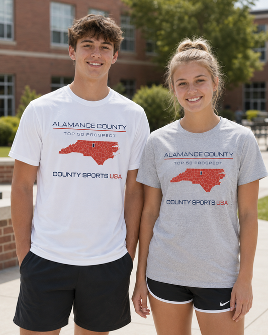 Alamance County Top 50 Prospect Tee — front