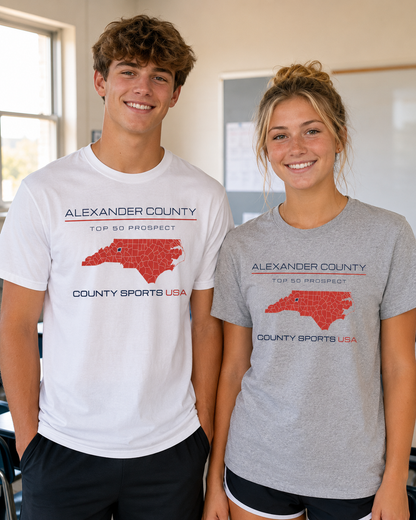 Alexander County Top 50 Prospect Tee — front