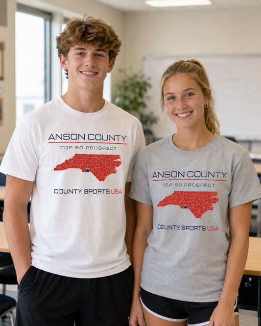 Anson County Top 50 Prospect Tee — front