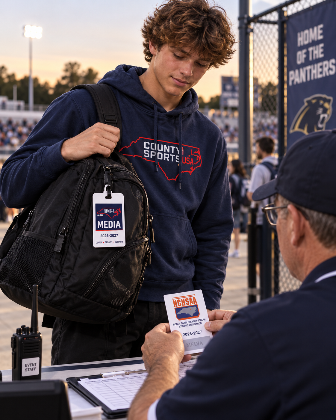 County Sports Media Bag Tag