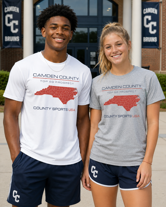 Camden County Top 50 Prospect Tee — front