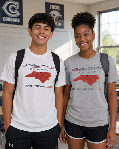 Caswell County Top 50 Prospect Tee — front