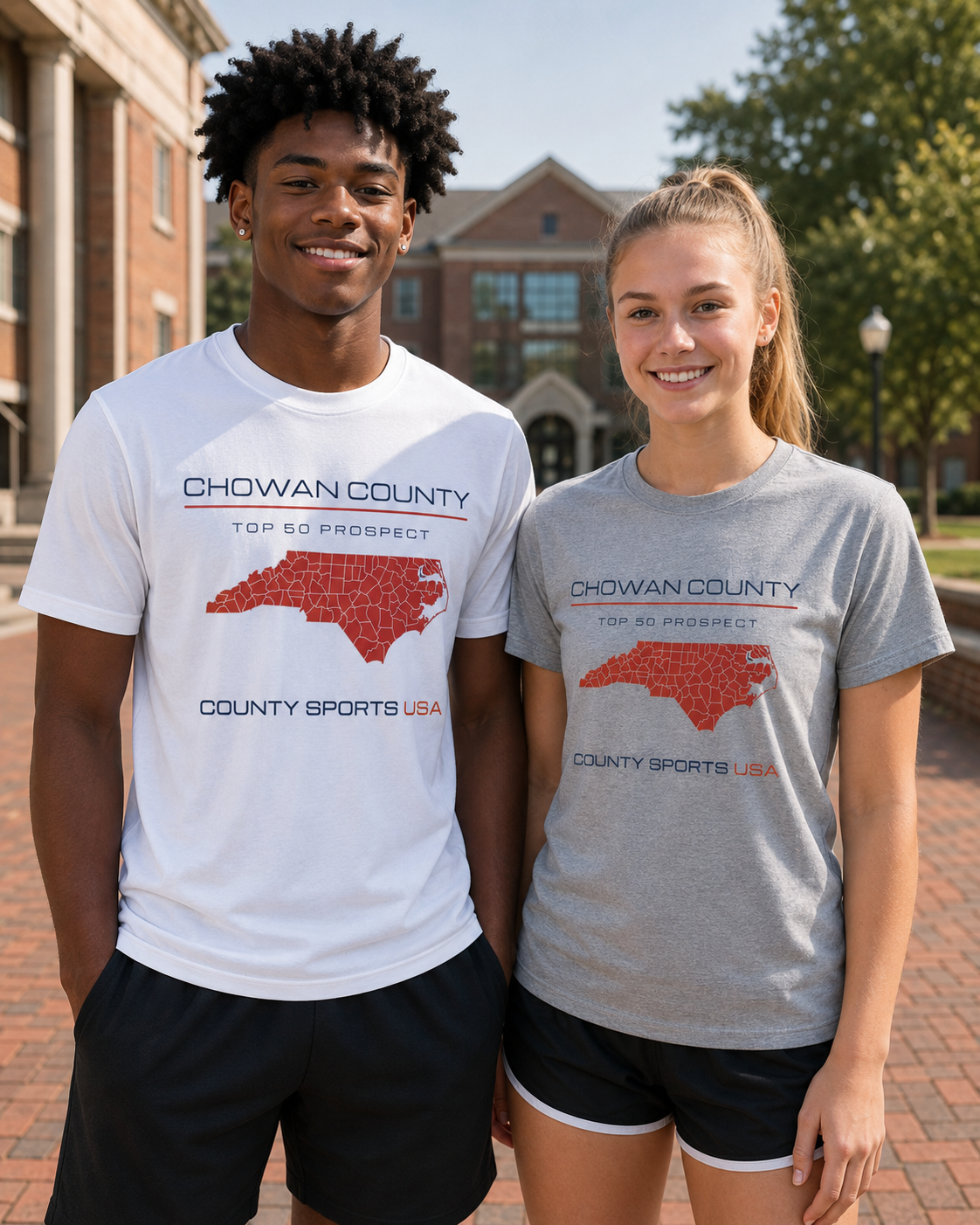 Chowan County Top 50 Prospect Tee — front