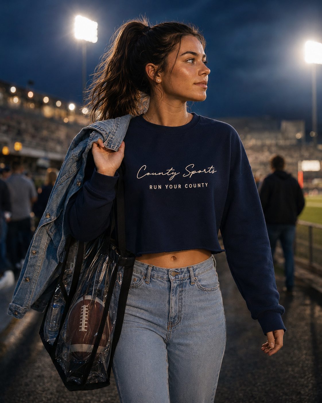 Studio Cropped Crew — Women's Fleece