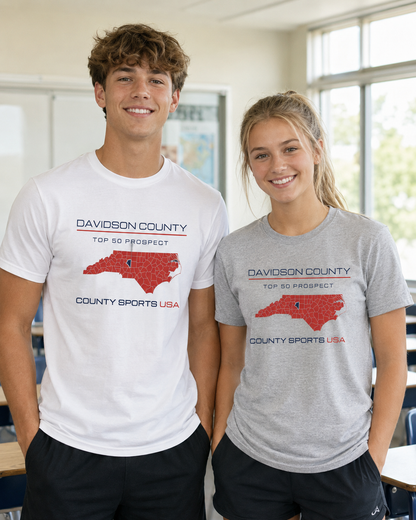 Davidson County Top 50 Prospect Tee — front