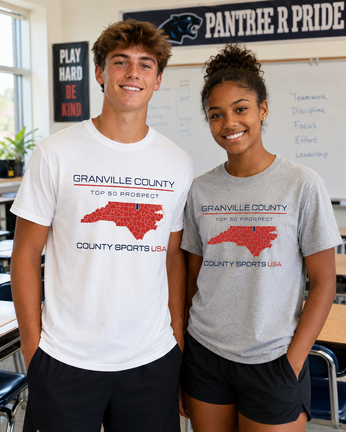Granville County Top 50 Prospect Tee — front