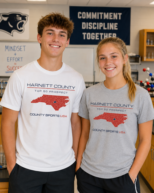 Harnett County Top 50 Prospect Tee — front