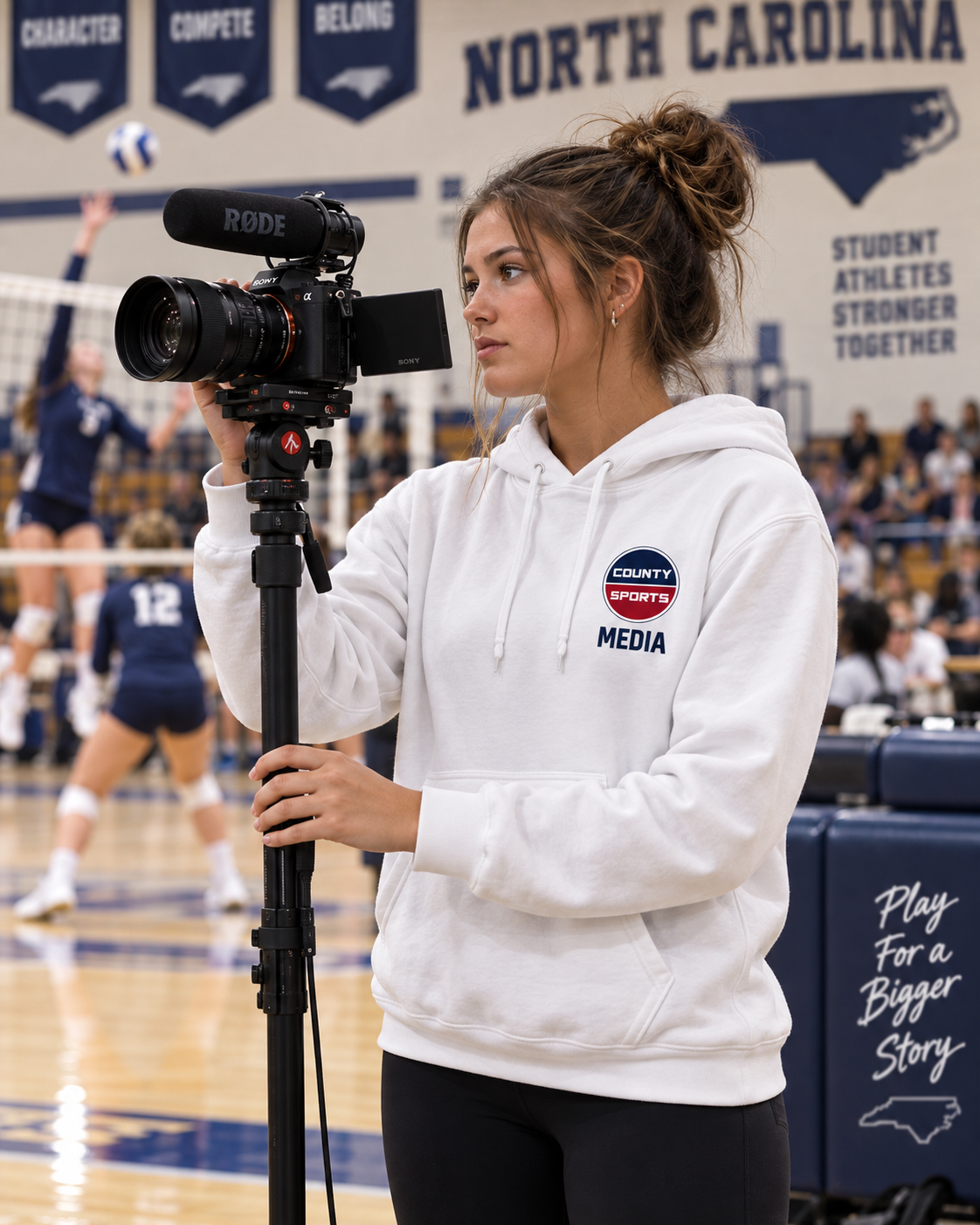 County Sports North Carolina Media Hoodie - Light