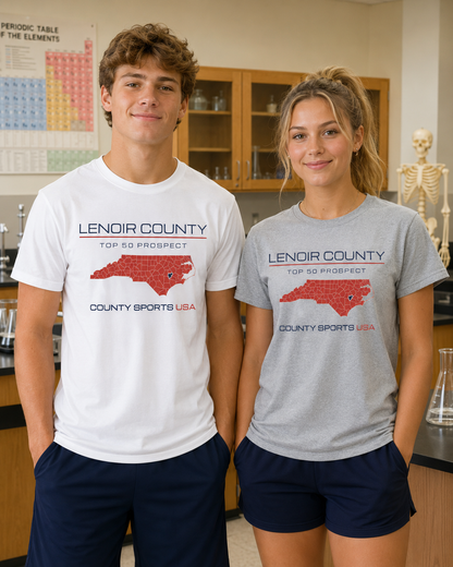 Lenoir County Top 50 Prospect Tee — front