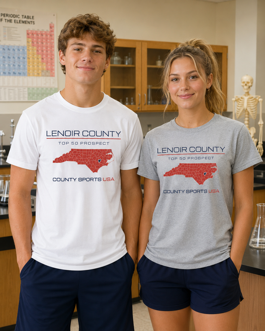Lenoir County Top 50 Prospect Tee — front