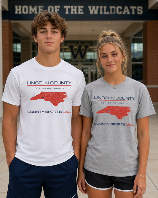 Lincoln County Top 50 Prospect Tee — front