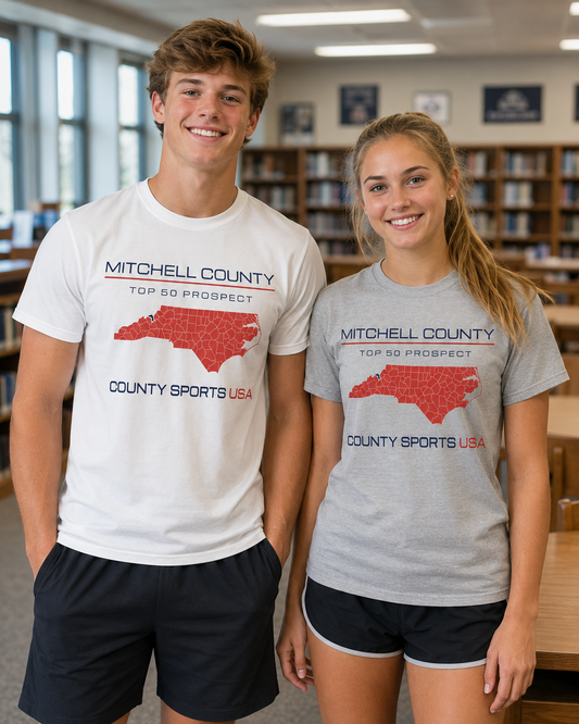 Mitchell County Top 50 Prospect Tee — front