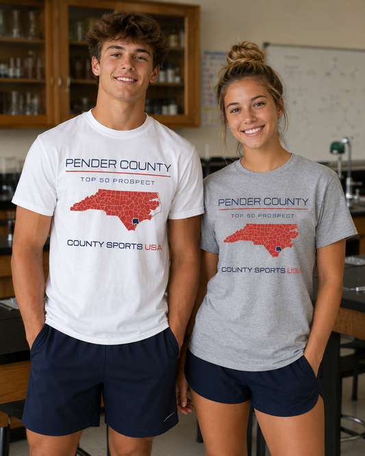 Pender County Top 50 Prospect Tee — front