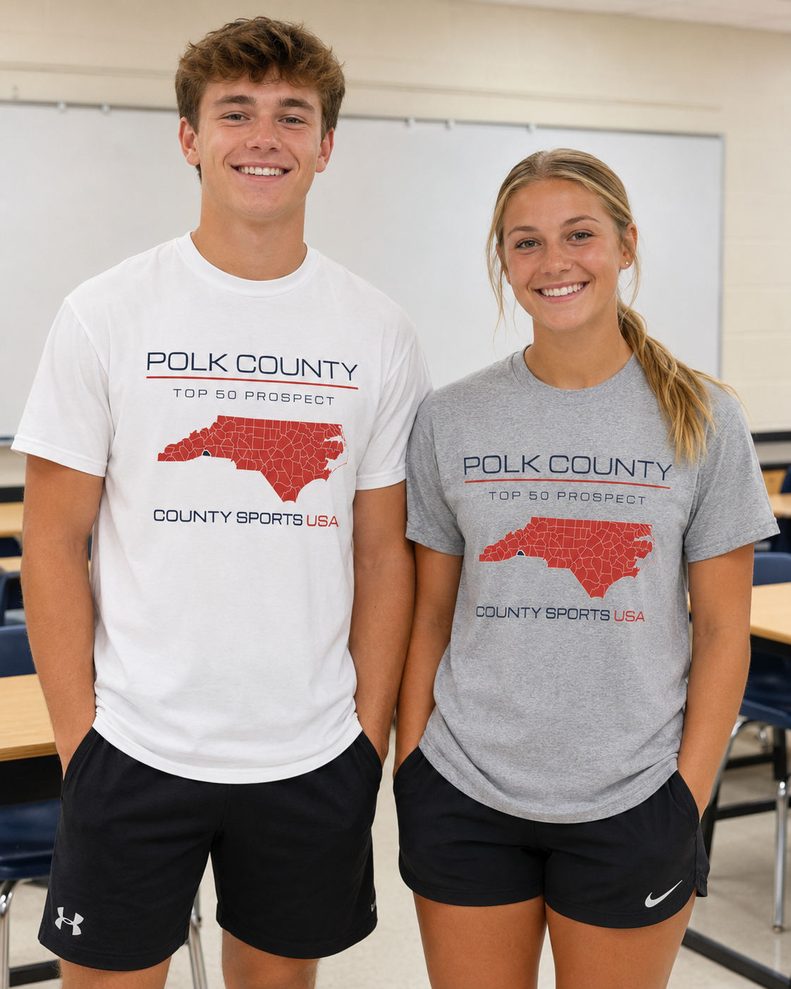 Polk County Top 50 Prospect Tee — front