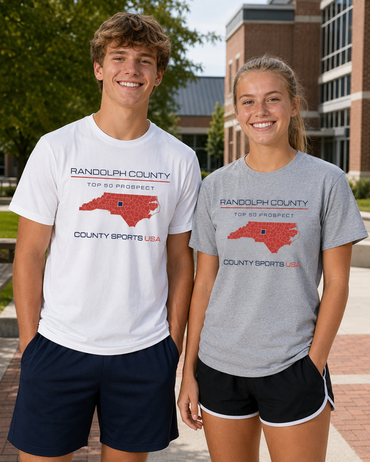 Randolph County Top 50 Prospect Tee — front