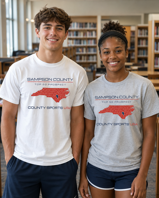Sampson County Top 50 Prospect Tee — front