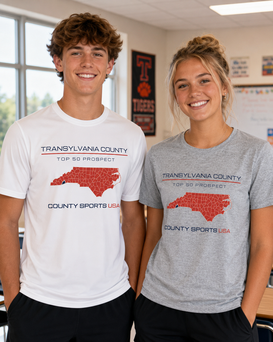 Transylvania County Top 50 Prospect Tee — front