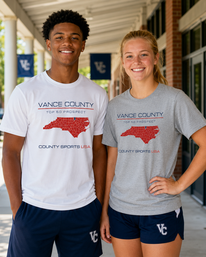 Vance County Top 50 Prospect Tee — front