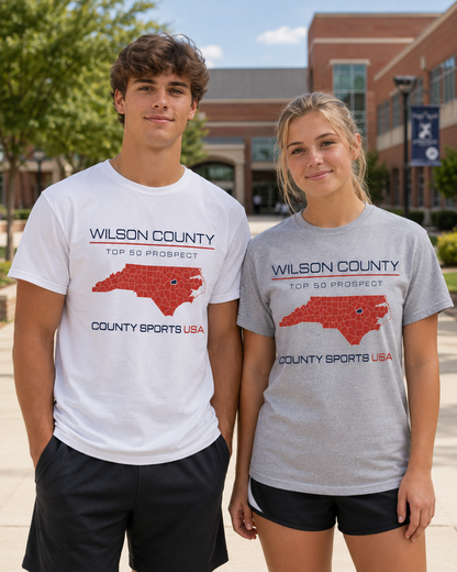 Wilson County Top 50 Prospect Tee — front